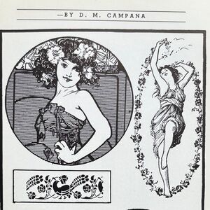 1st Edition Art Deco 1000 Designs & Ideas DM Campana Cupid Peacock Greek Key Art